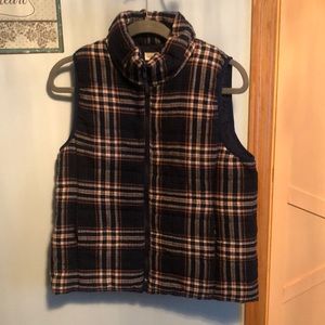 Navy and orange Entro puffer vest